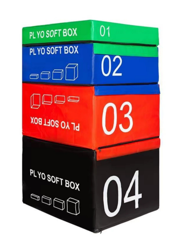 Jumper box four to one, children's ejective training equipment, gradual combination of gymnasiums, jumps high