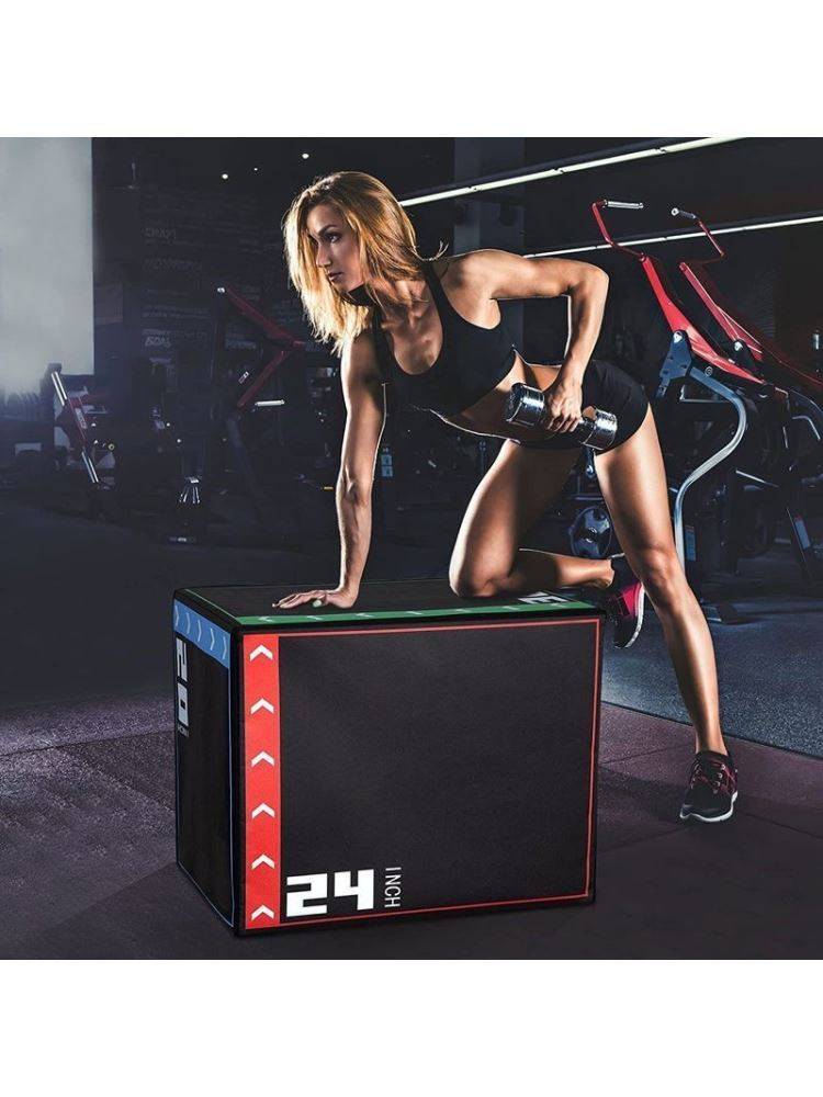 PVC software jumping stool Sanheye jump box physical training jumping horse gym yoga suite belly saddle chair