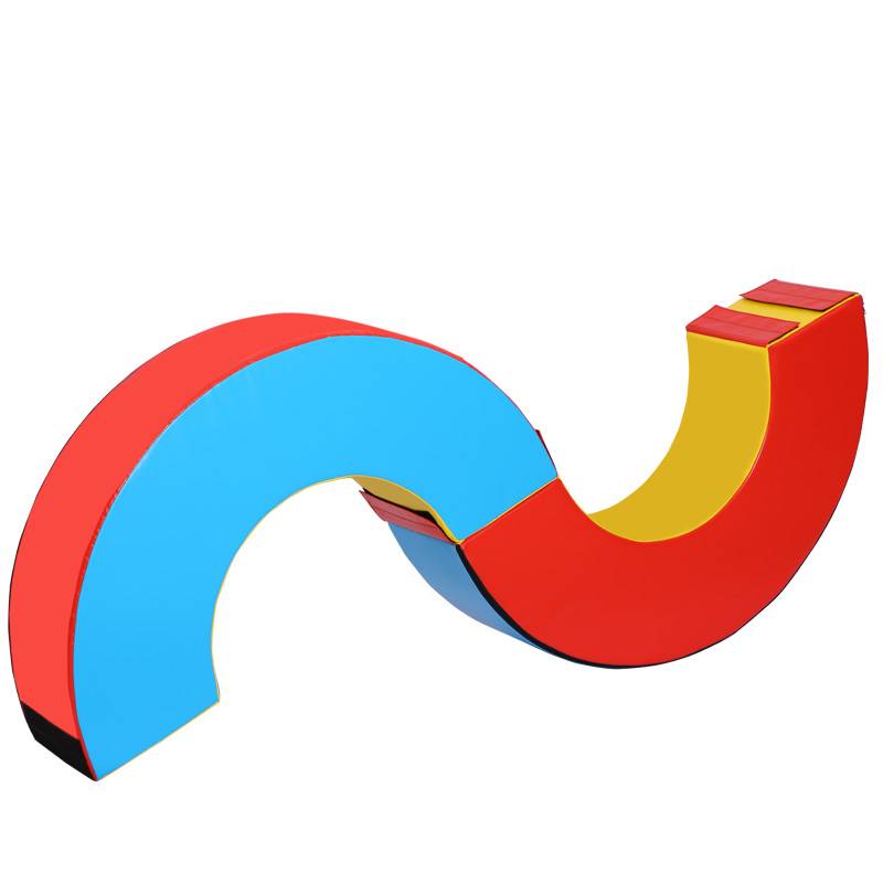 Children's fitting energy S -shaped software balance wood connection dragon combination full set of sensor training soft bridge combination box customization