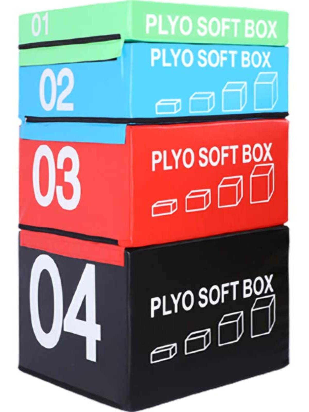 Fourth -level combination jumping box jumping box Kindergarten indoor digital jumping goat jumping horses children software