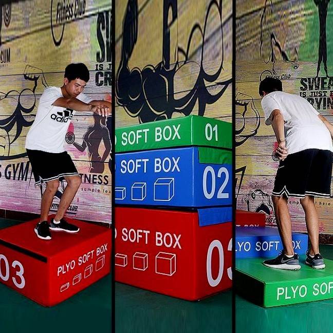 Early Early Soft Bags Four -gear Jumping Horse Software Children's Physical Personal Training Game Cushion Room Game Boxing Box Jumping Pad Combination