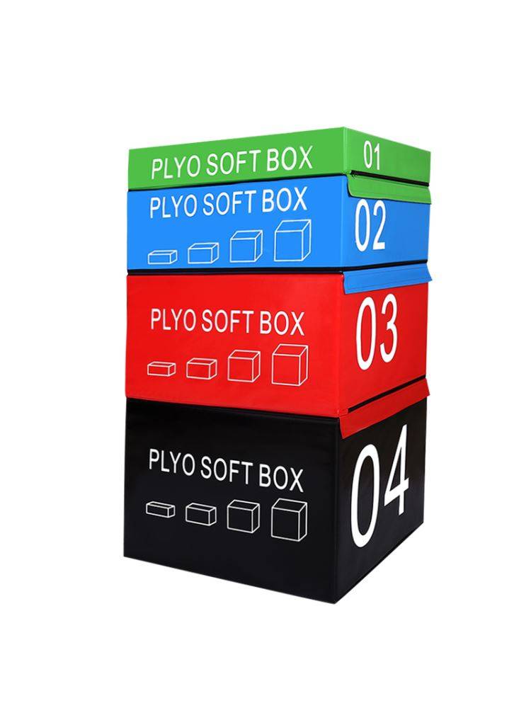 Four -in -1 PU combination box -capable jumping box software training gym children's explosion force bombs jump box jump box