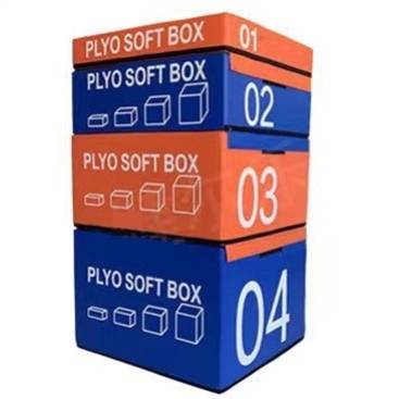 Orange blue children's jump box size 75x65x130cm