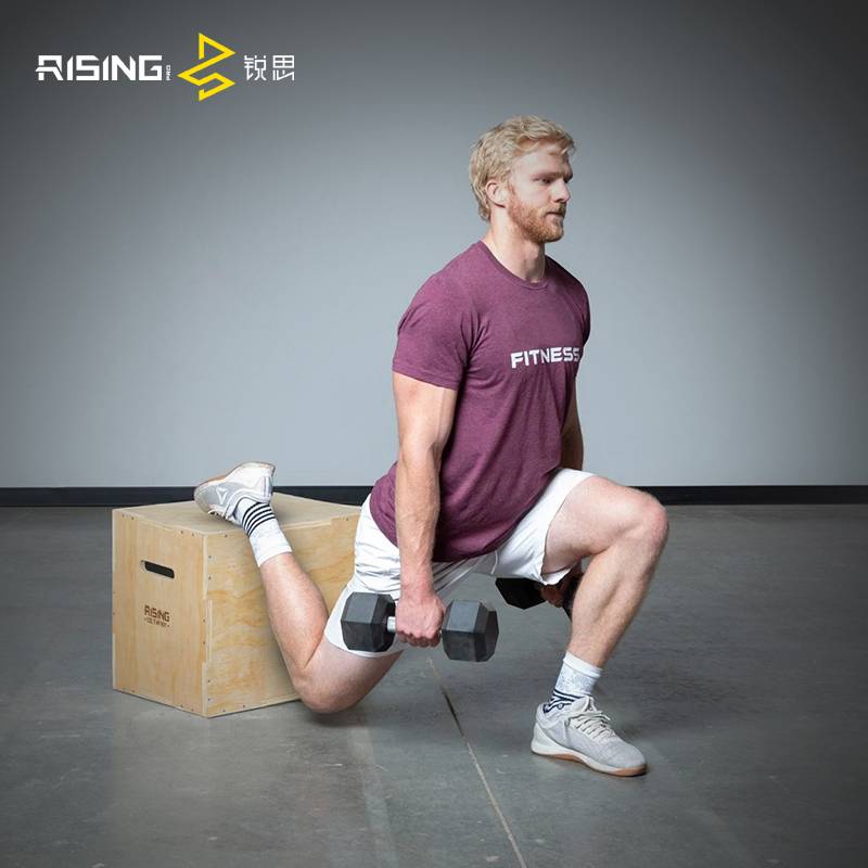 A box where a child can train a family to use a gym