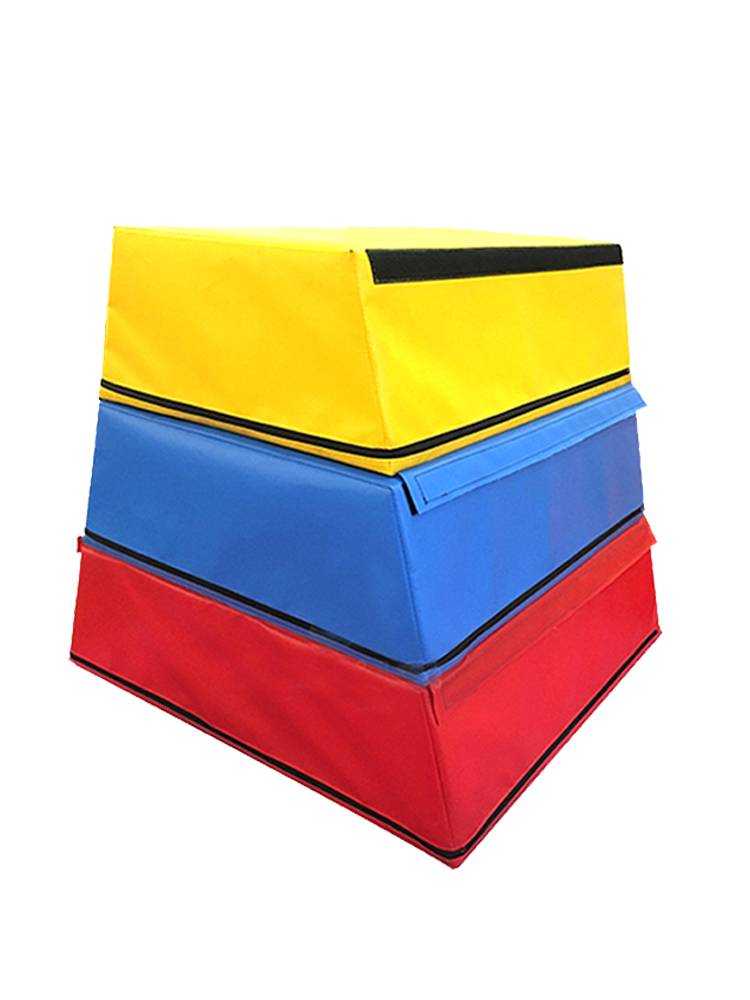 Early Education Software Three -layer Jumping Box Children Anshuma Goat Jumping and Bargeed Barrier Progressive Preschool Sensory Training