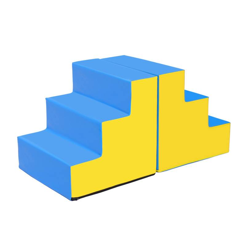 Children's physical fitness jump box three -level step -level induction training software step children's staircase software combination box jump box