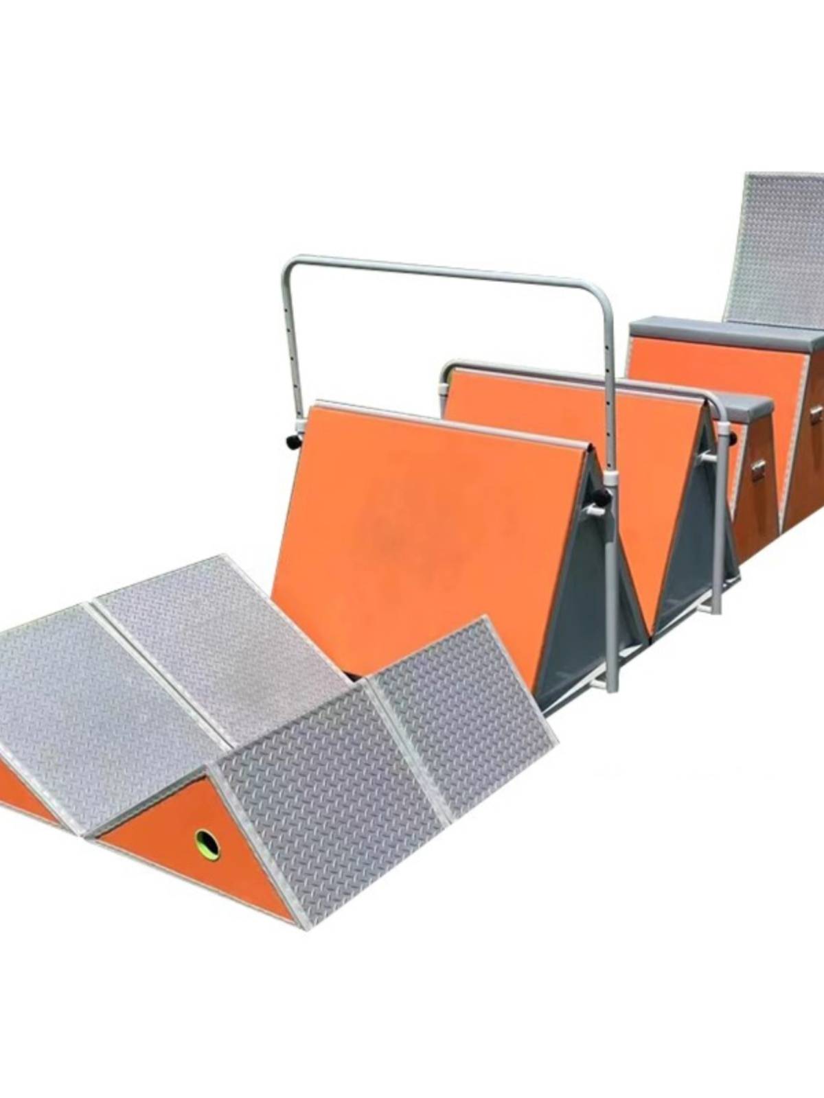 Children's Parkour Nine -piece Set Symphony Setable Training Equipment Full Setsted Sentence Obstacles Box Blockbuitter Triangle Pier jumping wall jumping wall