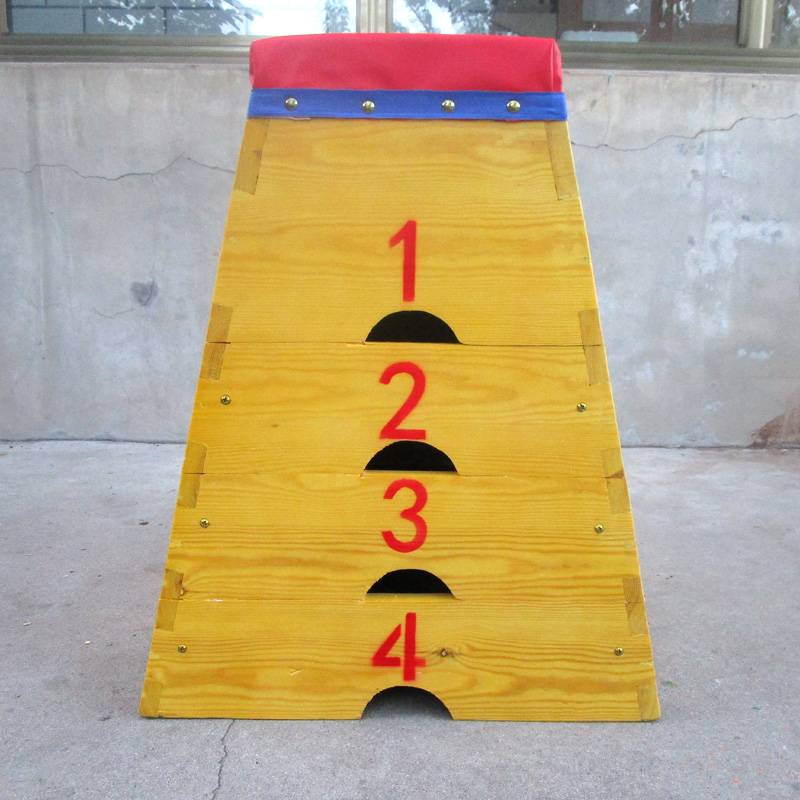 Yellow kindergarten special jump box height 60cm