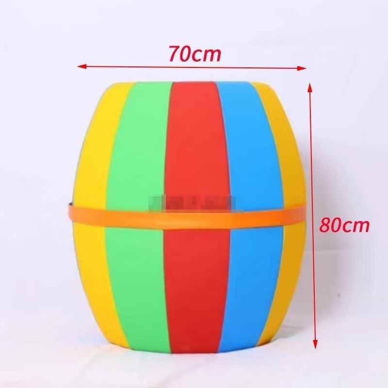 Rainbow barrel (thickened PVC tear anti -tear leather+sponge+wooden frame)