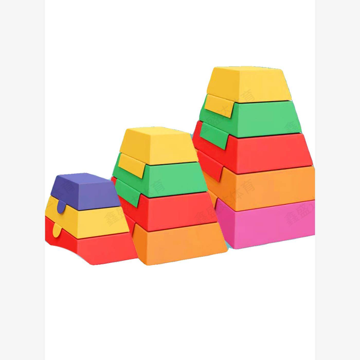 Children's saddle horse jump box body suitable software training equipment balances wood children's sensory tutoring tires and fast baffle combination