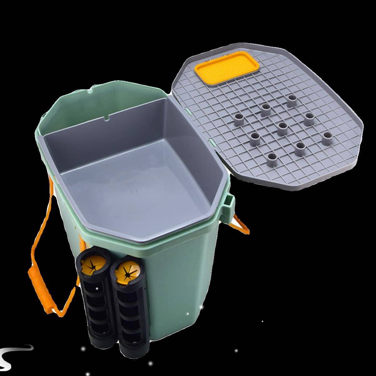 Germany large -capacity road sub -fish box plug -in super light fishing box strap plug multifunctional storage fishing barrel can sit