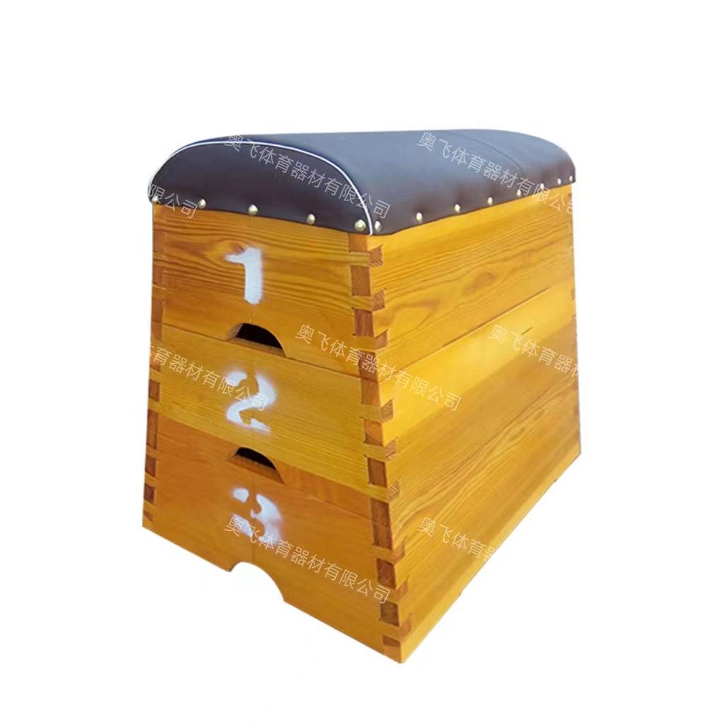 Children's saddle jumping box can adjust the primary and secondary goat software, the kindergarten, the kindergarten jump high disassembly wooden jump horse