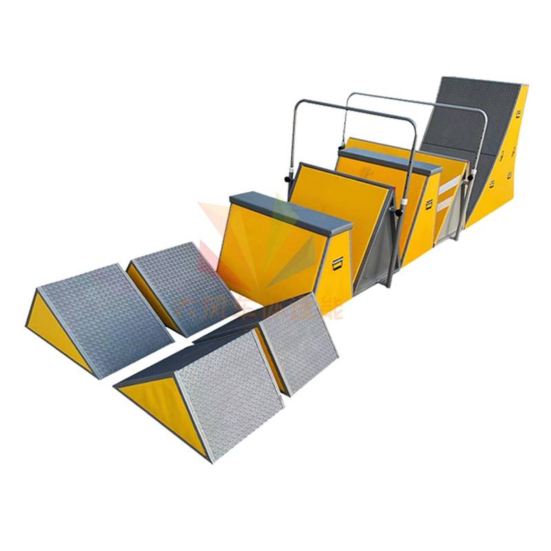 Children's physical fitness, sense of parkour training equipment Nine -piece dysfunction triangle triangle triangle hill -shaped jumper