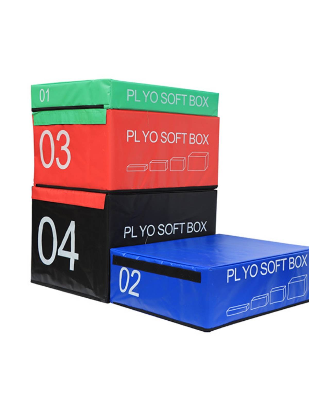 Jumpbox, soft-box gymnastics training with a combination of flash and ejection