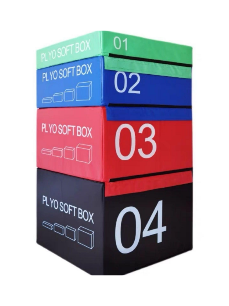 The jumper box, a combination of steps, soft-boxed children fit to train in horse gym basketball, saddles