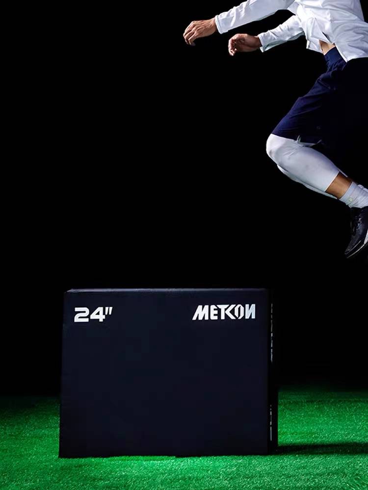 MetCon Mai concrete soft jump box reinforced stable hard wood jump box functional training equipment