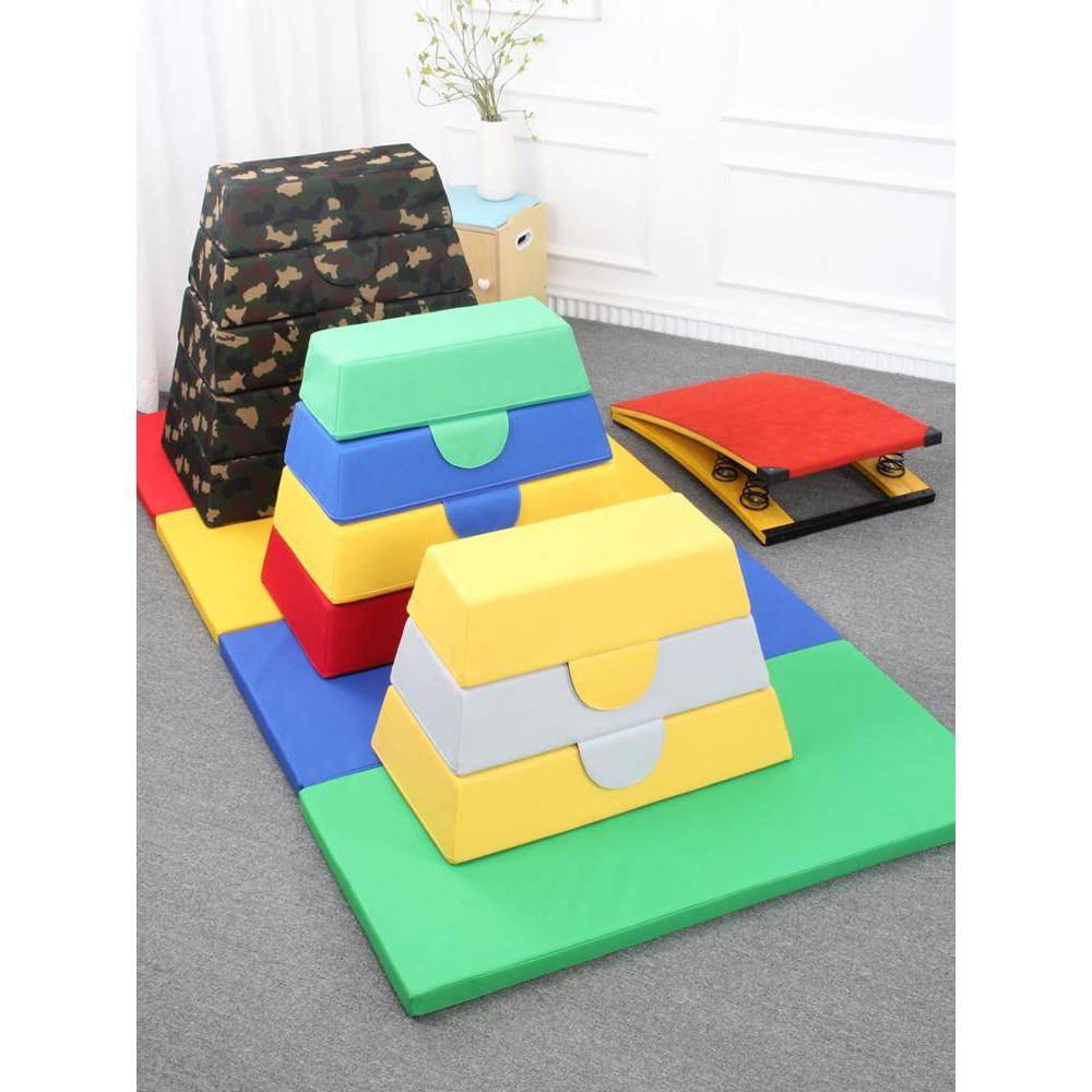 Children's physical training equipment Software jumping horse box children's garden sensory jump toy outdoor sports equipment