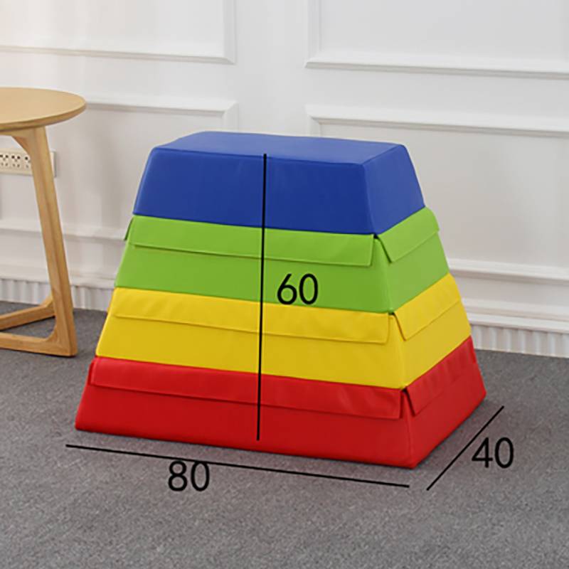 European standard Early Education Software Jumping Horse Person Children's Sports Gymnastics Training High Saded Saded Horse Jumping Box Obstacles