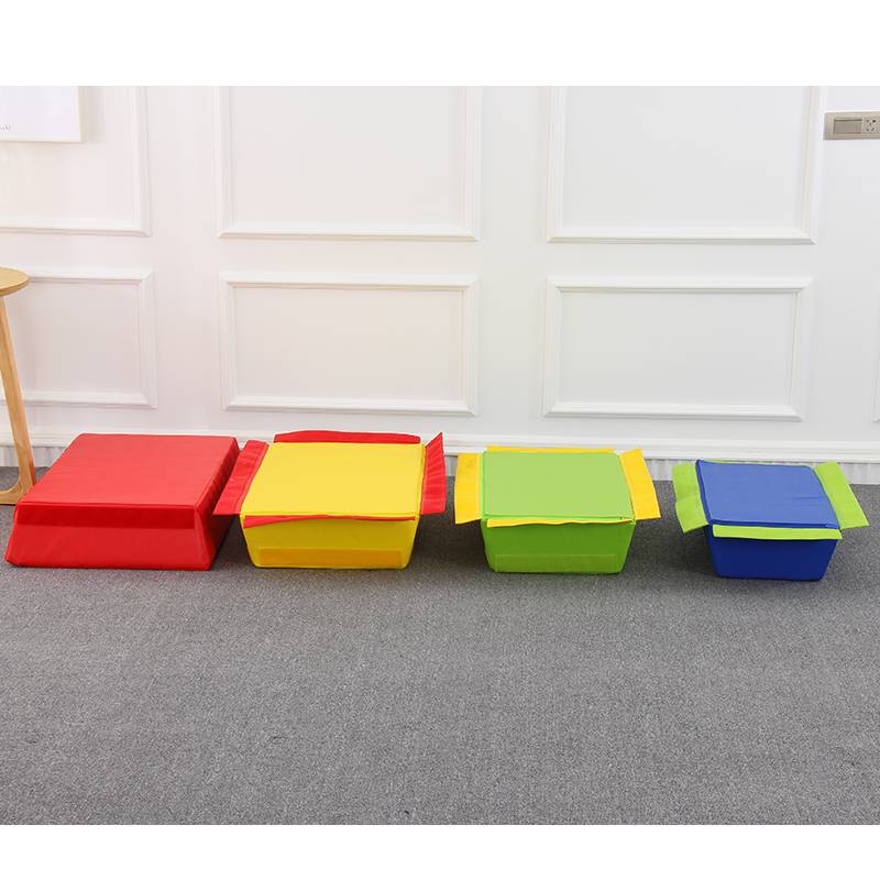 European standard Early Education Software Jumping Horse Person Children's Sports Gymnastics Training High Saded Saded Horse Jumping Box Obstacles