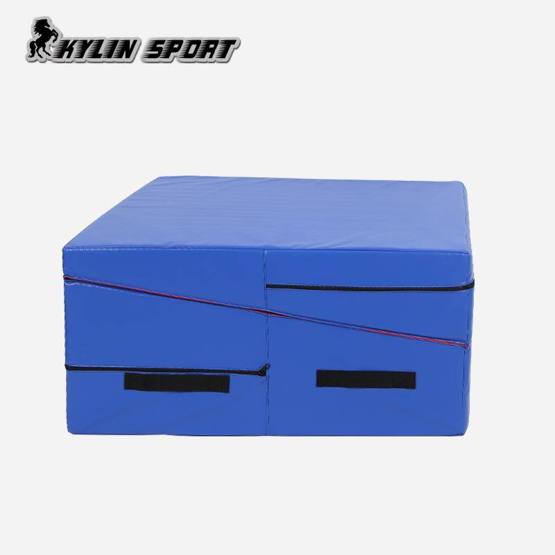 Start up in a cushion, sports dance, air turning triangle slope pad sensation, training jump box folding fitness body cushion