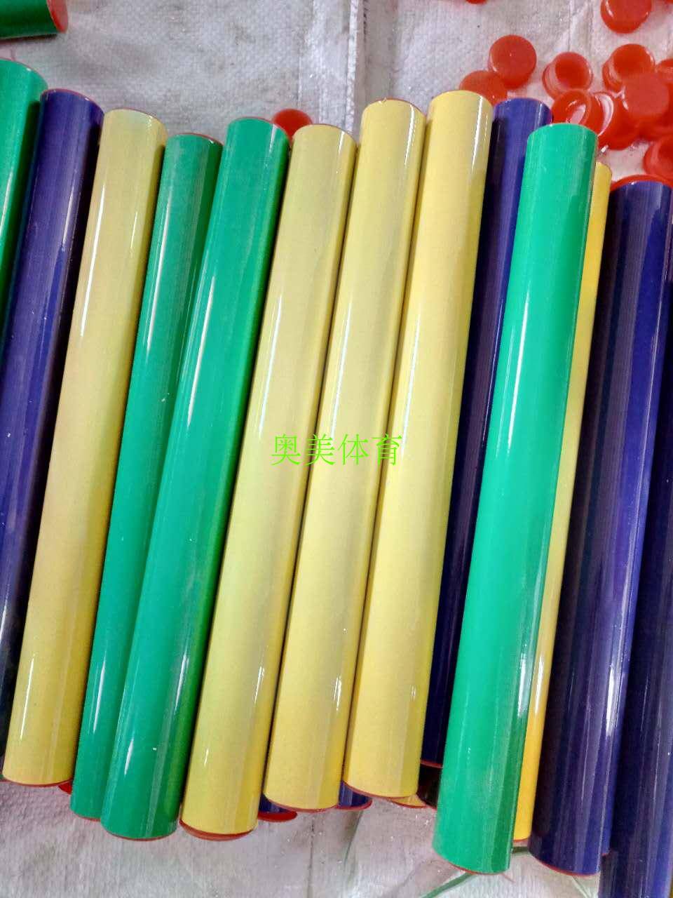 Track and field competition standard relay stick primary and secondary school children's training race running aluminum alloy wood color student relay stick