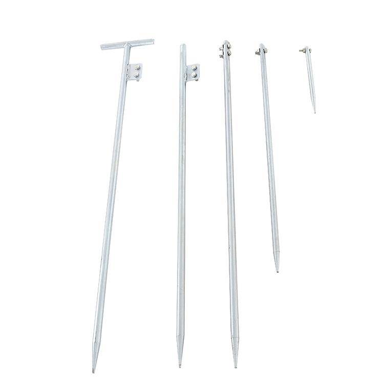 Electric power galvanized ground needle -diced -type household lightning protection ground rod pile ground wire project grounding pole lightning needle