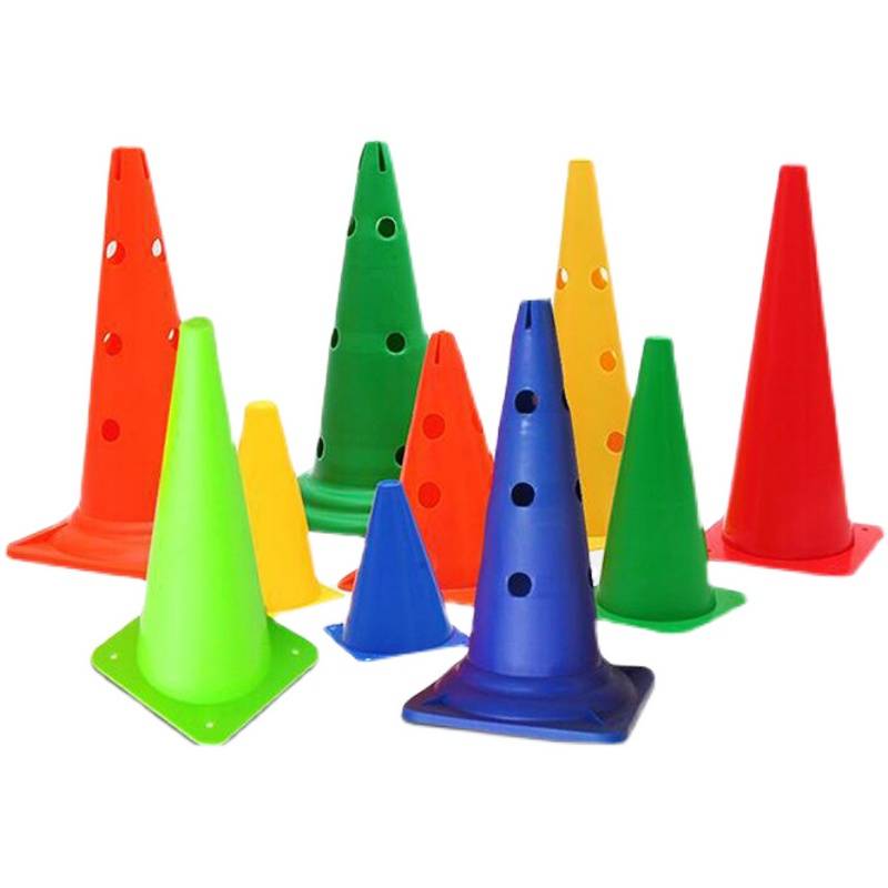 Kindergarten Children's physical fitness training equipment Football logo barrel barrier obstacle children sports equipment snow cake cylinder