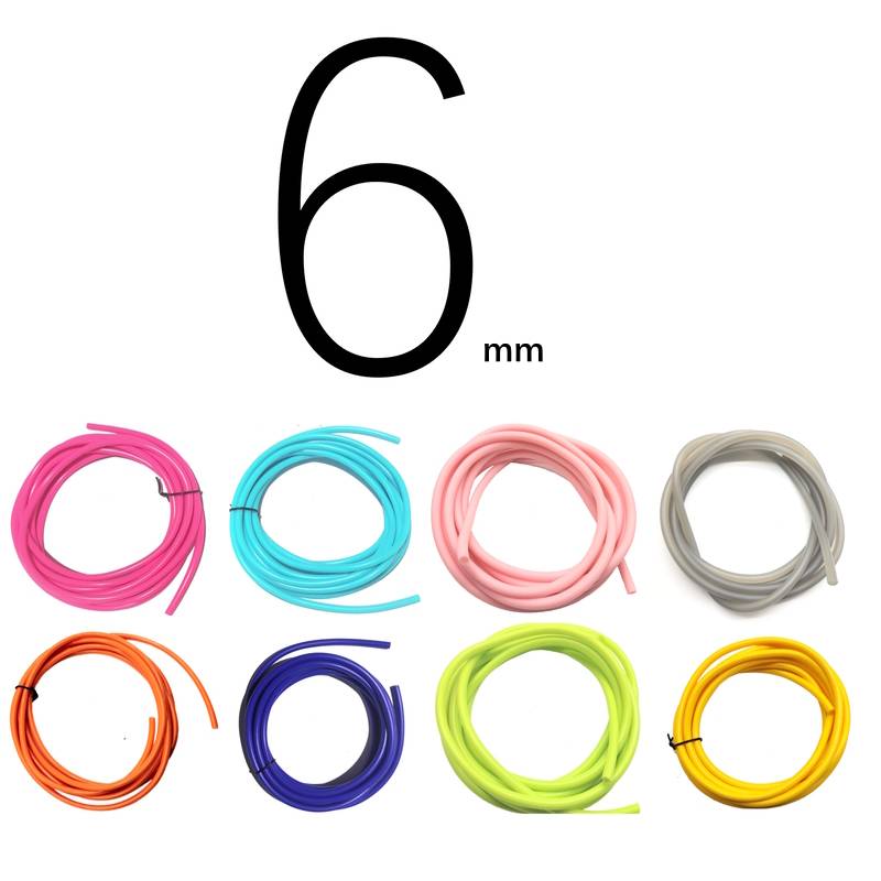 6mm5.8mm medium temperature low temperature, temperature section of 3 meters, 3.5 meters skipping rope replacement rope PVC accessory accessories with buckle accessories