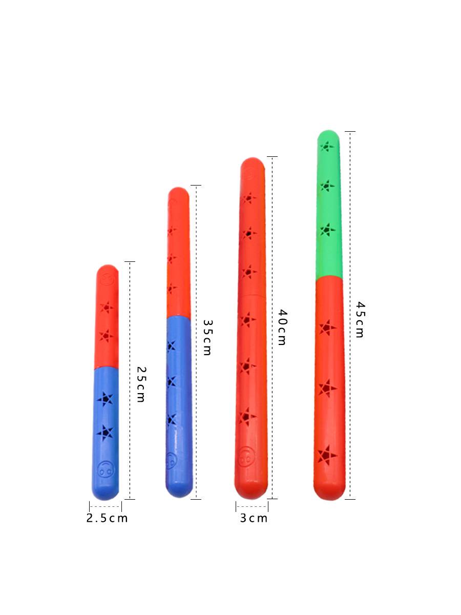 Kindergarten gymnastics rod equipment early dance toy, children's fitness, sound dance relay body stick stick thickened