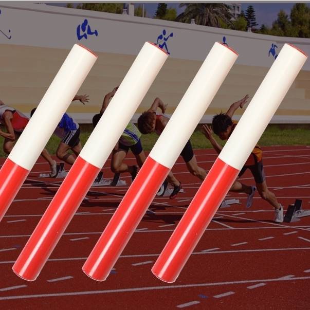 Track and field relay stick standard PVC wear resistance and thickened transmission rod kindergarten primary and secondary school students competition props