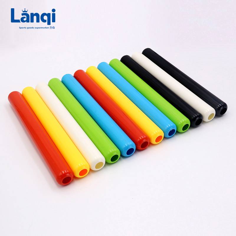 Anti -rod track and field competition for special aluminum alloy plastic red and white children's relay rod kick -in kindergarten sponge aperture props
