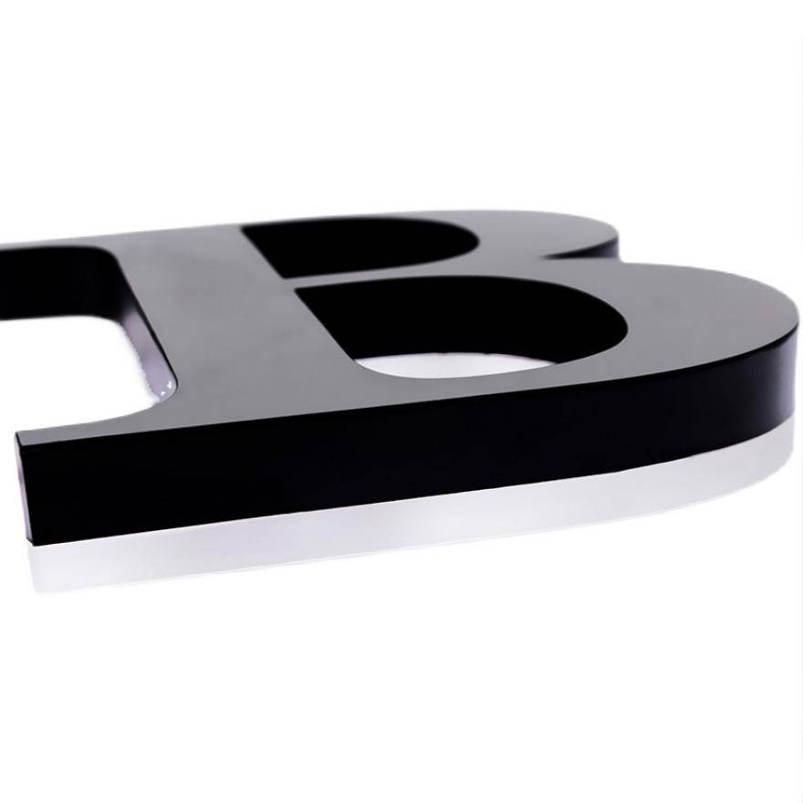 Advertising signboard door stain -stain steel back -out -of -the -characters acrylic mini -edge -word resin PVC crystal customization