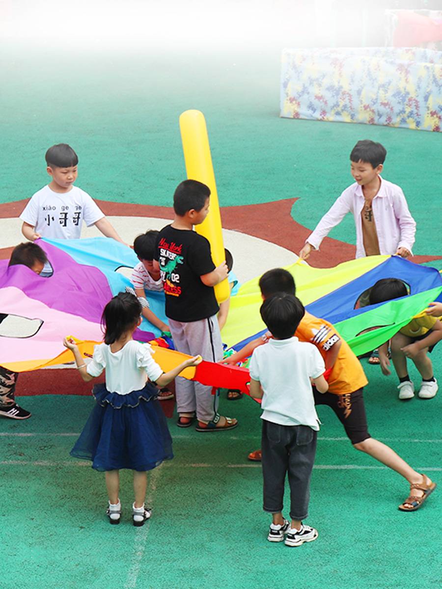 Rainbow Umbrella Paddy Mouse Kindergarten Outdoor Sports Sports Sports Toys Early Education October Parent -Child Sensory Training Equipment