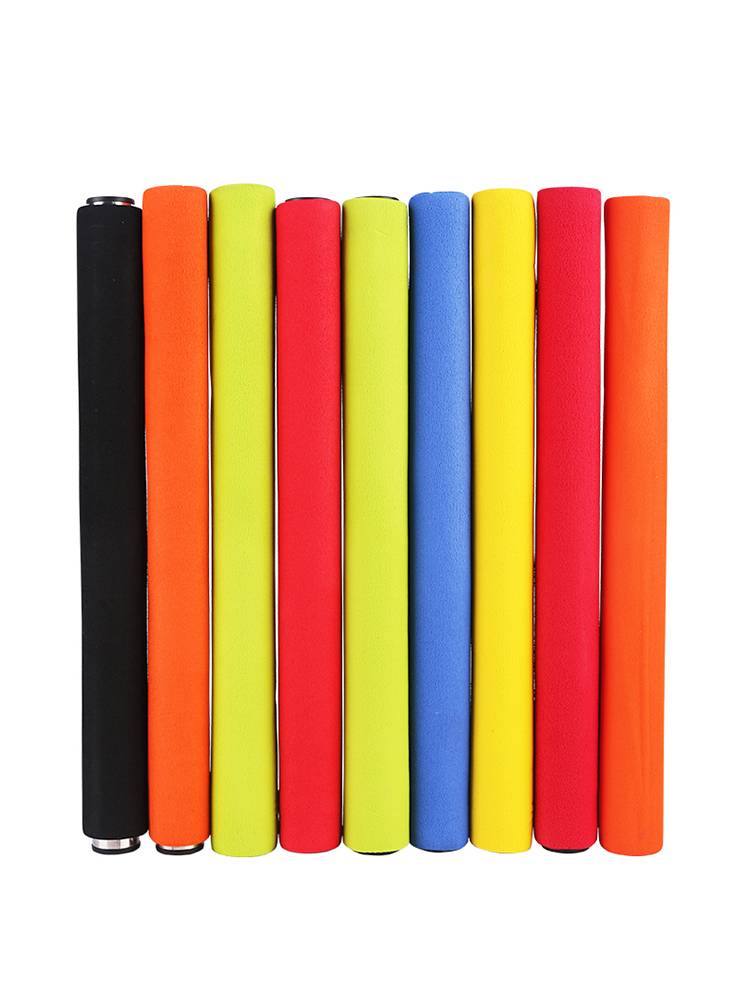 Anti -rod track and field competition for special aluminum alloy plastic red and white children's relay rod kick -in kindergarten sponge aperture props