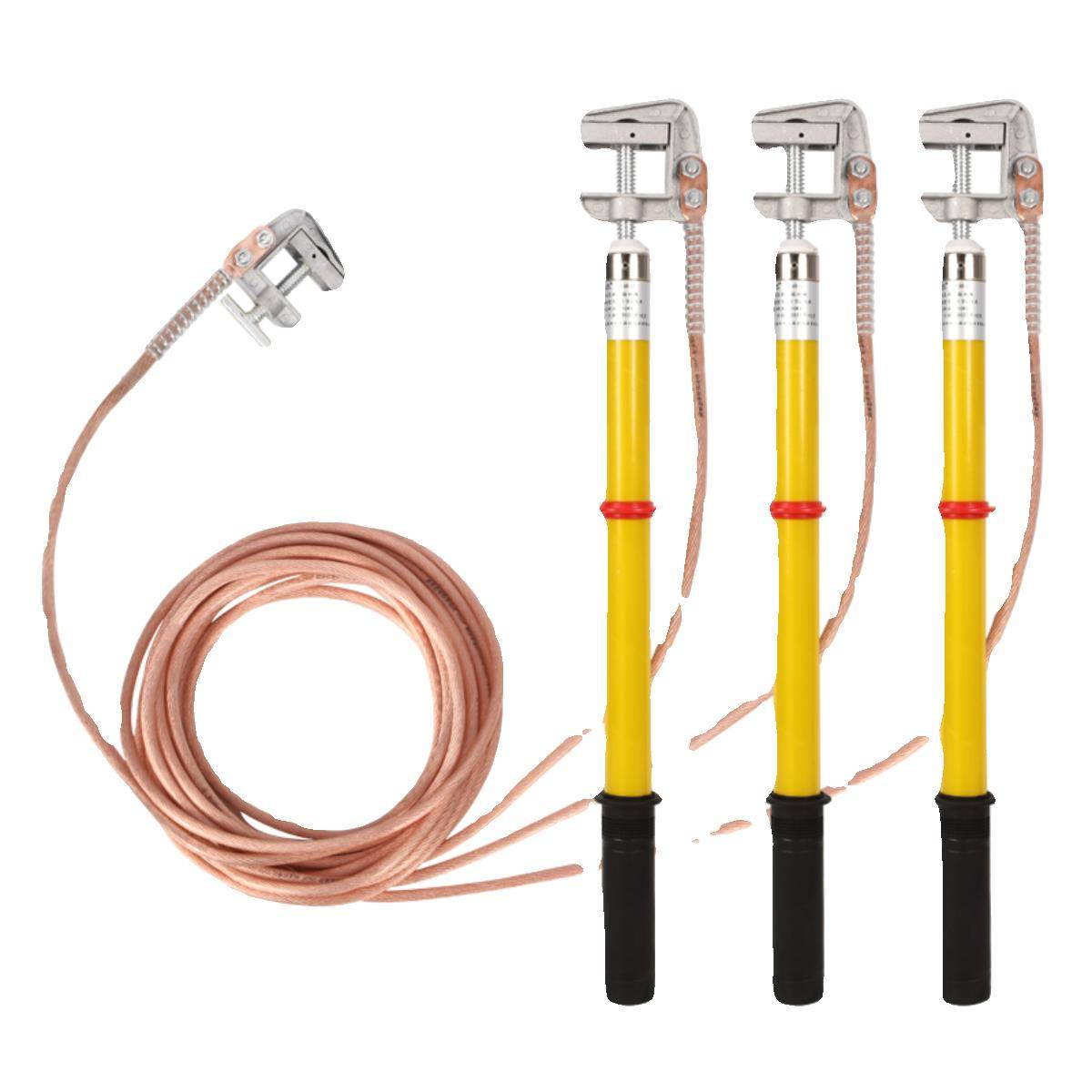 10 High -voltage ground wire ground rod 25 square soft copper wire power station factory ground rod power distribution room connecting ground clip