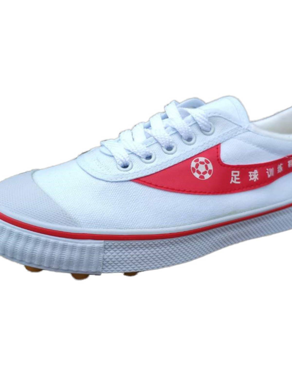 Double -star football shoe cloth surface glue nails beef tendon bottom wear -resistant and breathable adult children's youth campus training shoe canvas canvas