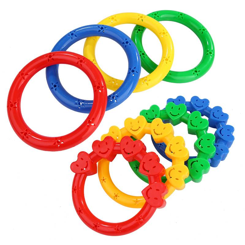 Kindergarten morning exercises, children's sound gymnastics circles, morning fuck dance bracelets, fitness hand holding bells