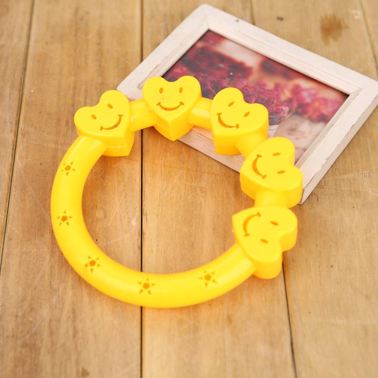 Thicked 18cm love -laughed face ring ring yellow