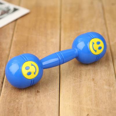 Thick round head smiley face blue