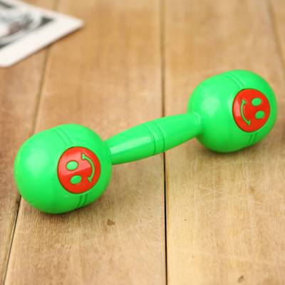 Thick round head smiley face green