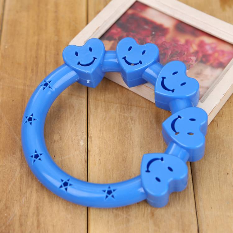 Thickened 18cm love smiley face ring ring blue