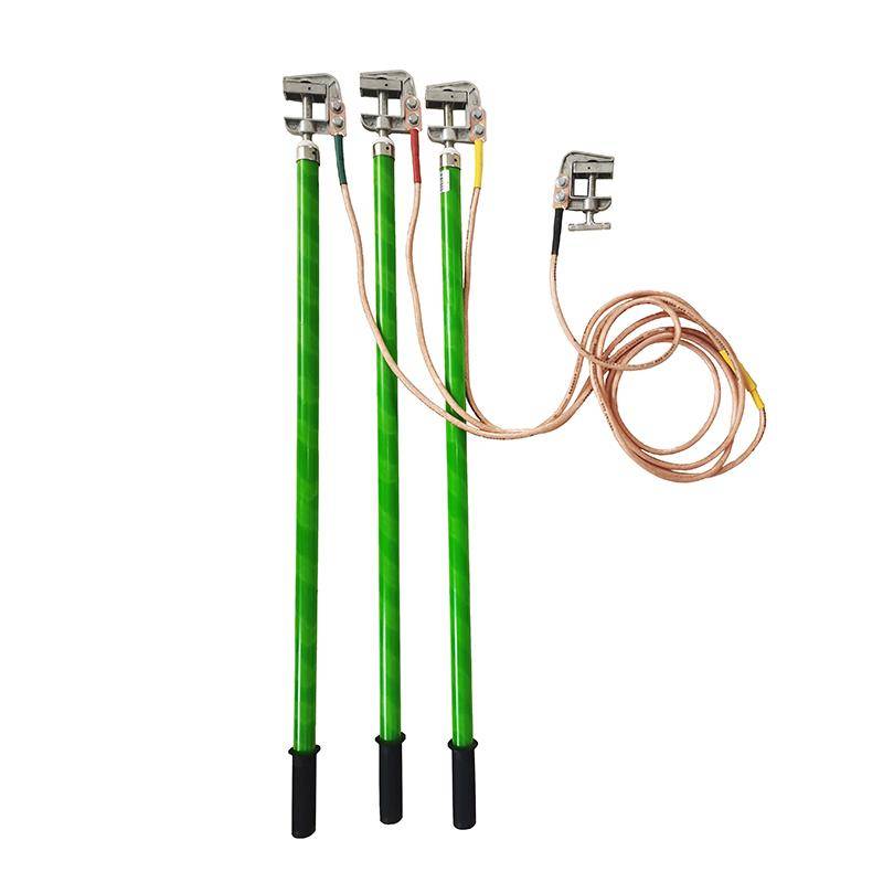 Portable power room 10KV high -voltage insulation ground wire ground rod, pure copper flat mouth spiral 25 square meters