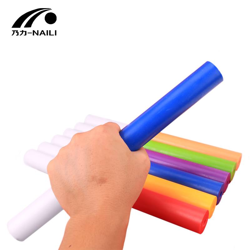 Athletic and field competition ABS relay stick 100m relaxation rod passes the red and white connecting force stick color color