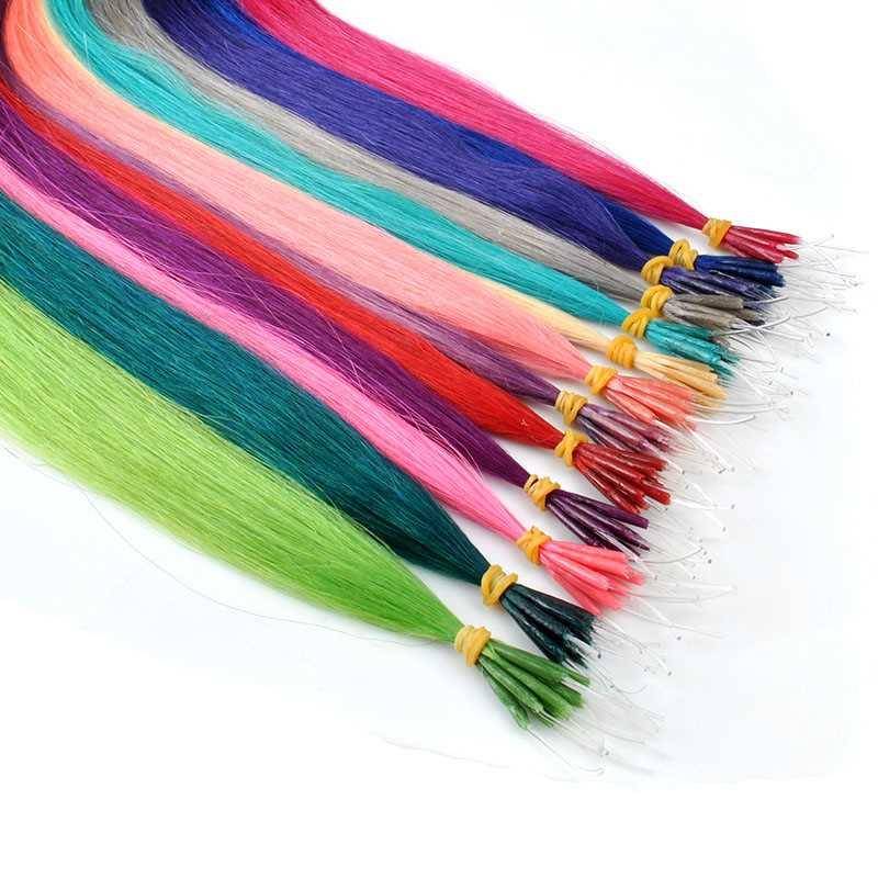 Laying hair color picking real hair beam elastic line rod hairless hidden hair connection tablet buckle ring picking hair