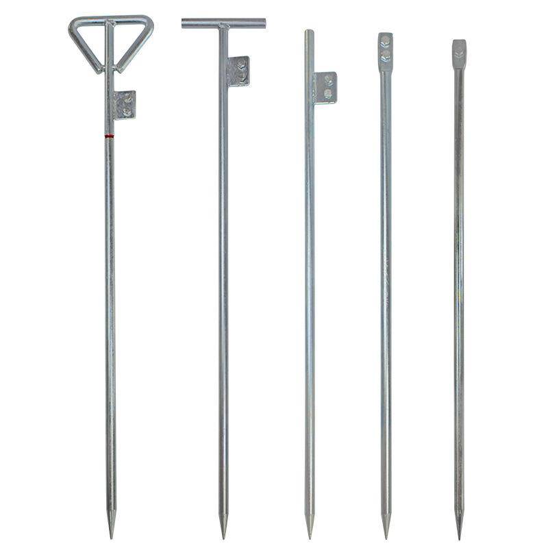 Zinc plating with a special needle and a very mine-protected rod to the ground