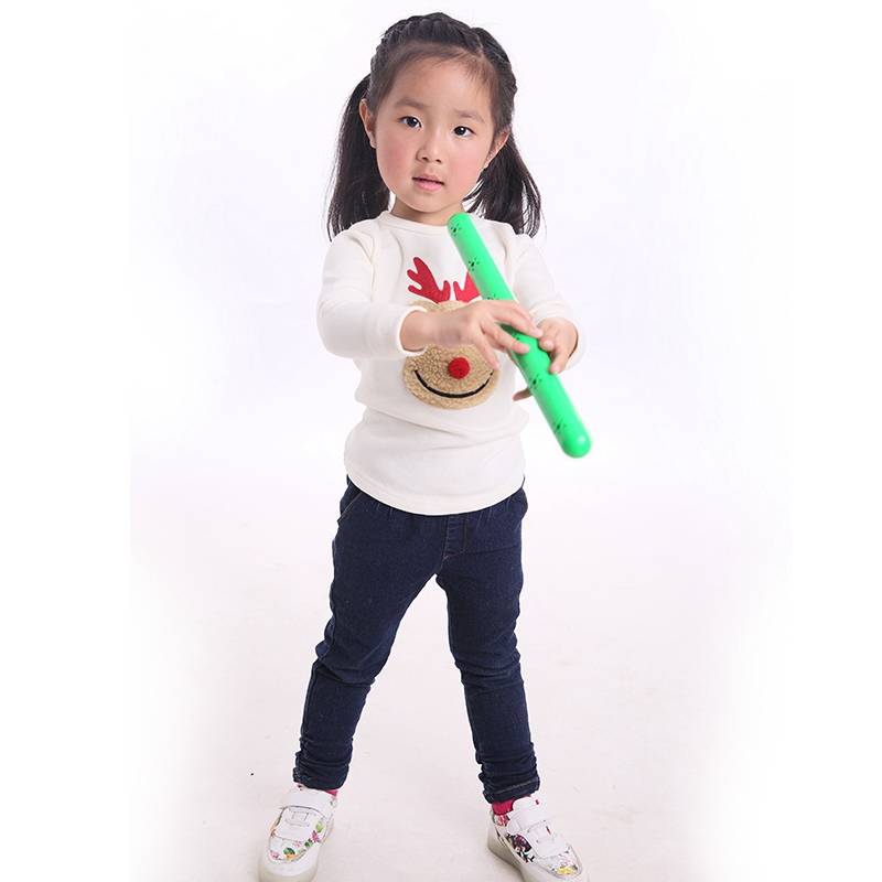 Relay stick kindergarten gymnastics rod with sound plastic color stick children's sports fitness equipment 10 