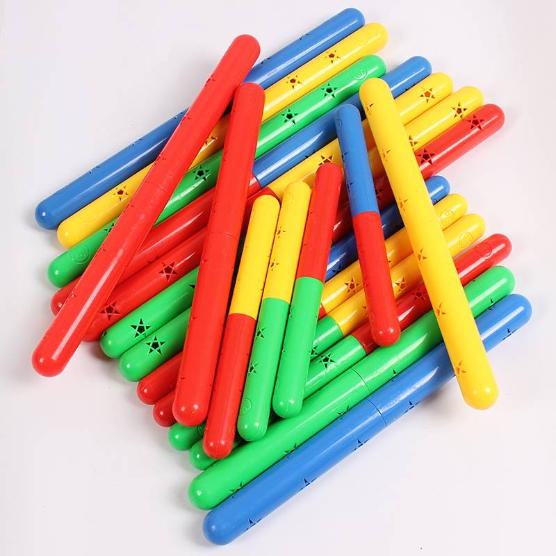 Kindergarten gymnastics equipment Morning morning exercises toy, children's fitness, sound dance relay gymnastics stick stick thickened