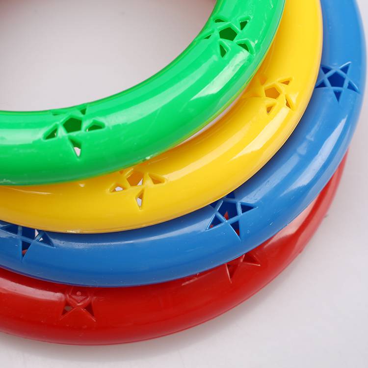 Kindergarten Morning Instrument Proposal, large sound dumbbells, children's fitness gymnastics rings dance bell plastic dumbbells