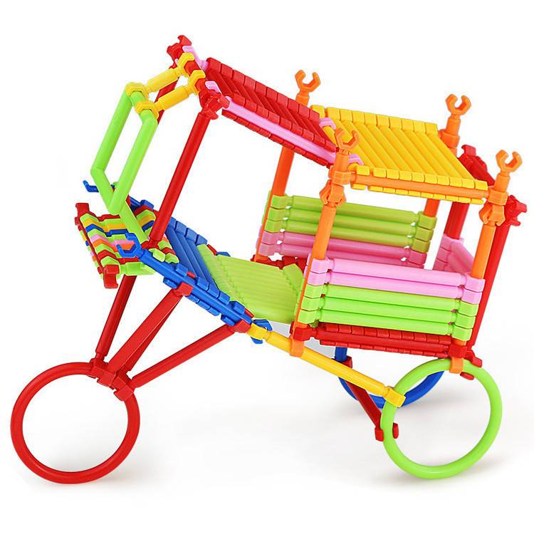 Children's puzzle stitching building block children's early education DIY puzzle toys Baby smart stick intelligent magic stick