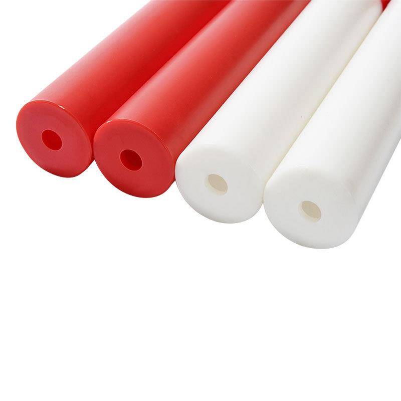 Plastic connection track and field reaching the standard competition, red power Bai'er baton, red white field competition, rotor